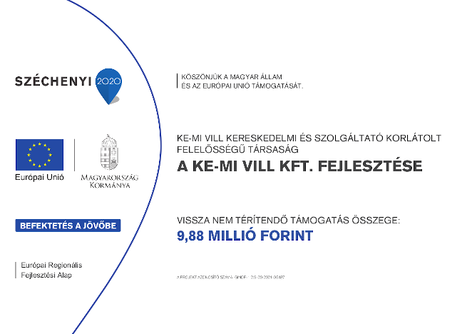 KE-MI VILL Kft. GINOP